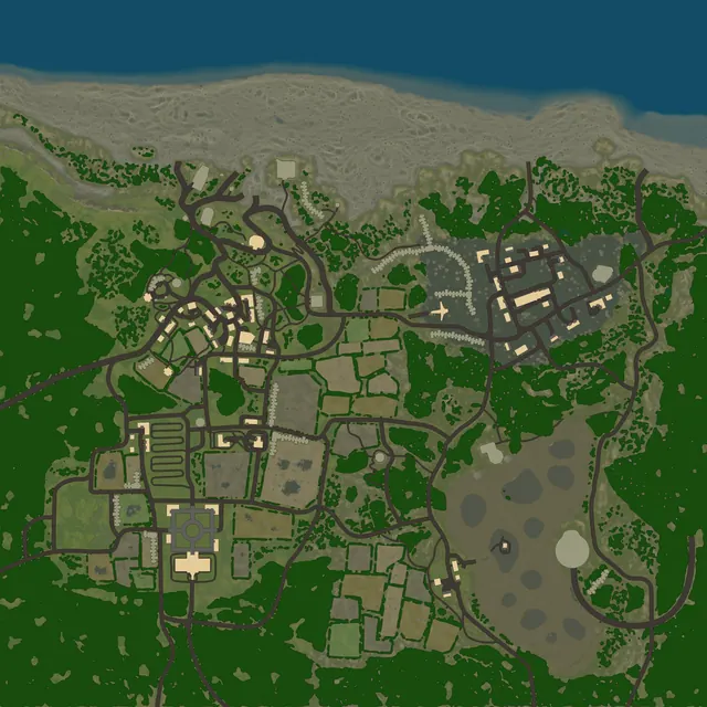Minimap of Normandy Coastal Area